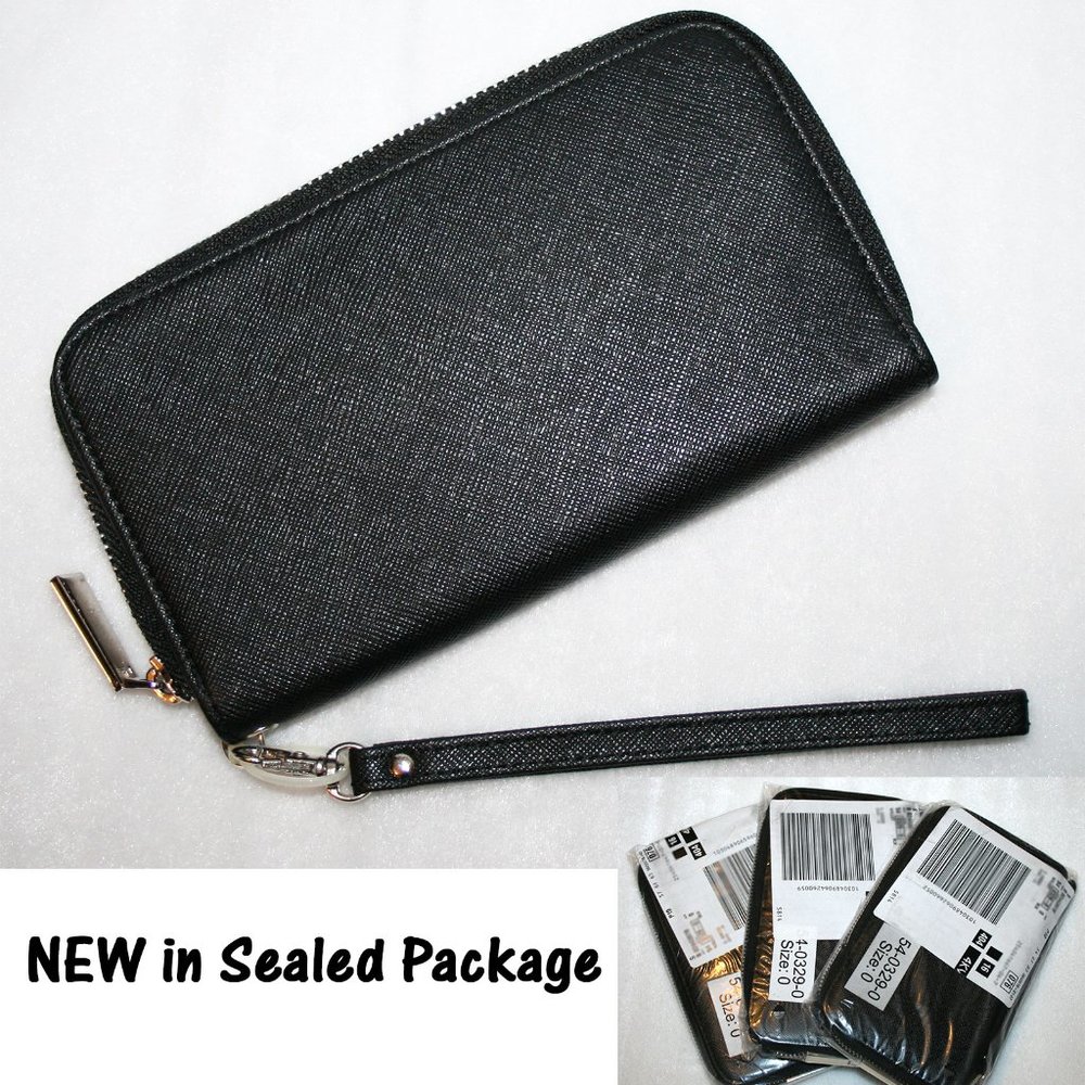 NEW in package Saffiano zip wallet wristlet